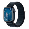 Apple Watch Series 9 GPS, 41mm Midnight Aluminium Case with Midnight Sport Loop («Тёмная ночь»)
