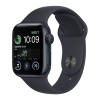 Apple Watch SE 2024, 44mm Midnight Aluminium Case with Midnight Sport Band M/L («Тёмная ночь»/«Тёмна