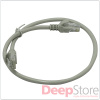 Патч-корд UTP 4 пары, Cat 5e, 0,5 м, с заливными колпачками, серый
