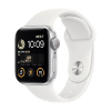 Apple Watch SE GPS, 40mm Silver Aluminum Case with White Sport Band L (Серебристый/Белый)