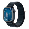 Apple Watch Series 9 GPS, 45mm Midnight Aluminium Case with Midnight Sport Loop («Тёмная ночь»)