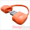 Переходник с USB на Lightning PQI BAG, оранжевый