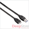 Кабель HAMA USB 3.0 (AM) -> Micro USB (BM), 1.8m, черный