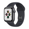 Apple Watch SE GPS, 40mm Space Grey Aluminium Case with Midnight Sport Band (Серый космос/Чёрный)