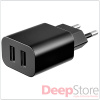 Сетевое зарядное устройство Deppa Ultra Duo, цвет чёрный