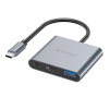 Переходник Deppa USB Type-C хаб 3 в 1