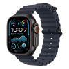 Apple Watch Ultra 2, 49mm Black Titanium Case with Navy Ocean Band Small (Чёрный титан/Тёмно-синий)