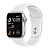 Apple Watch SE GPS, 44mm Aluminum Case with White Sport Band M/L (Серебристый/Белый)