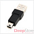 Адаптер USB 2.0 (AM) -) Mini USB (BM), 5bites