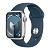 Apple Watch Series 9 GPS, 45mm Silver Aluminium Case + Storm Blue Sport Band M/L (Серебристый/Синий)