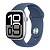 Apple Watch SE 2024, 40mm Silver Aluminium Case with Denim Sport Band M/L (Серебристый/Синий)