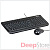 Комплект мышь + клавиатура Microsoft Wired Desktop 600, чёрный