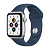 Apple Watch SE GPS, 40mm Silver Aluminium Case with Abyss Blue Sport Band (Серебристый/Синий)