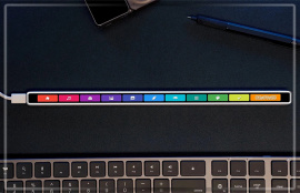 На Kickstarter представили Flexbar — аксессуар в виде внешнего Touch Bar