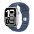 Apple Watch Series 10 GPS, 46mm корпус серебристый / синий силиконовый ремешок Sport Band (S/M)