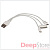 Кабель-разветвитель USB - microUSB, Apple 30pin, Apple Lightning Continent ADP-4020WT