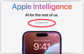 Apple удалила надпись «доступно сейчас» со страницы Apple Intelligence