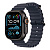 Apple Watch Ultra 2, 49mm Black Titanium Case with Navy Ocean Band Small (Чёрный титан/Тёмно-синий)